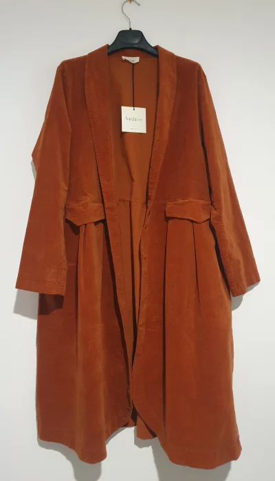 Women's Natural Cotton Velvet Coat